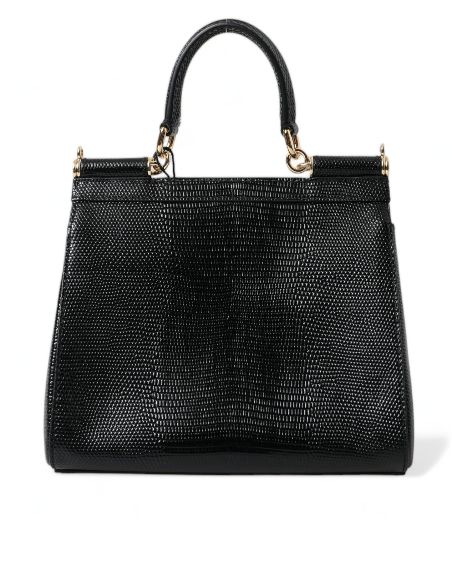 Elegant Black Leather Satchel