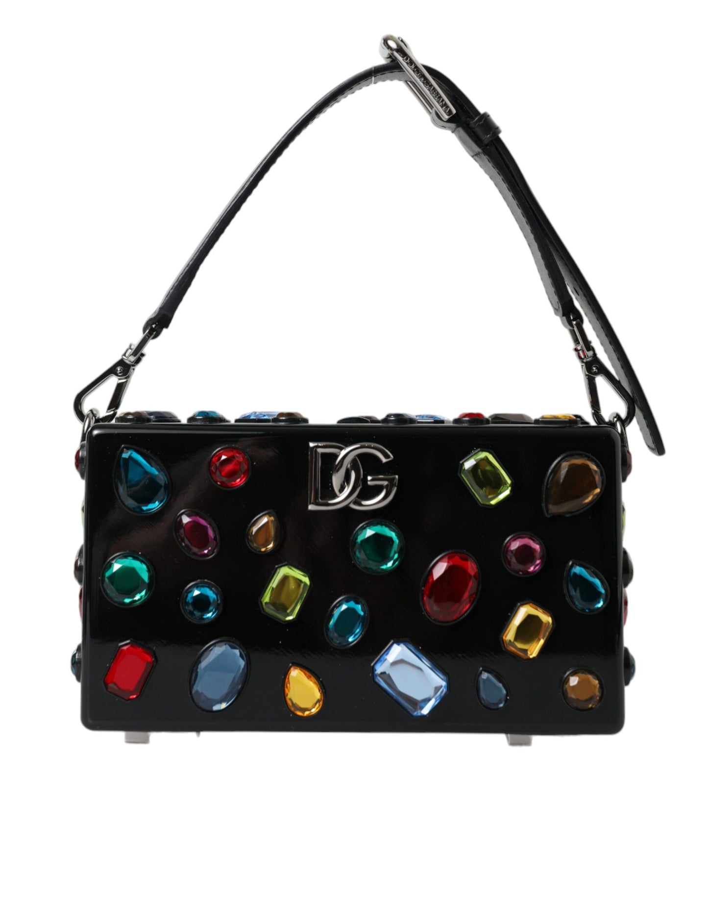 Elegant Black Jewel Shoulder Bag