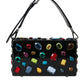 Elegant Black Jewel Shoulder Bag