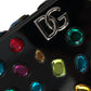 Elegant Black Jewel Shoulder Bag