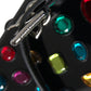 Elegant Black Jewel Shoulder Bag