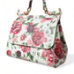 Elegant Floral Sicily Leather Shoulder Bag