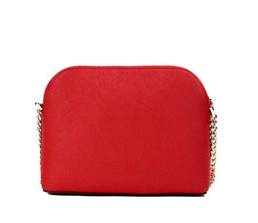 Jet Set Bright Red Medium X Dome PVC Crossbody Bag Purse