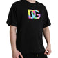 Elegant Black Cotton T-Shirt with Logo