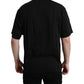 Elegant Black Cotton T-Shirt with Logo