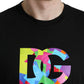 Elegant Black Cotton T-Shirt with Logo