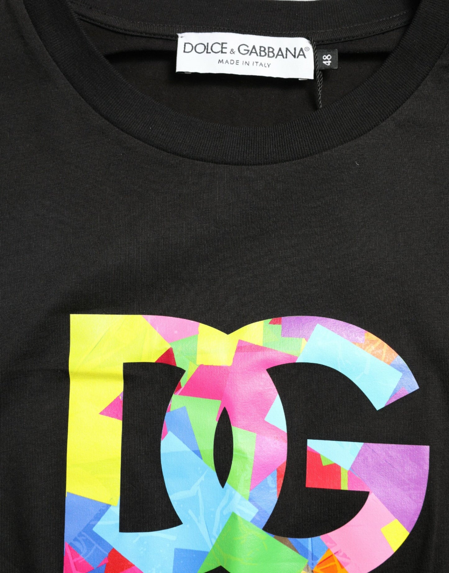 Elegant Black Cotton T-Shirt with Logo