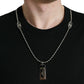 Sleek Cotton Round Neck T-Shirt with Chain Detail