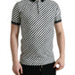 Elegant Striped Cotton Polo Tee