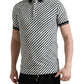 Elegant Striped Cotton Polo Tee