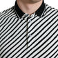 Elegant Striped Cotton Polo Tee