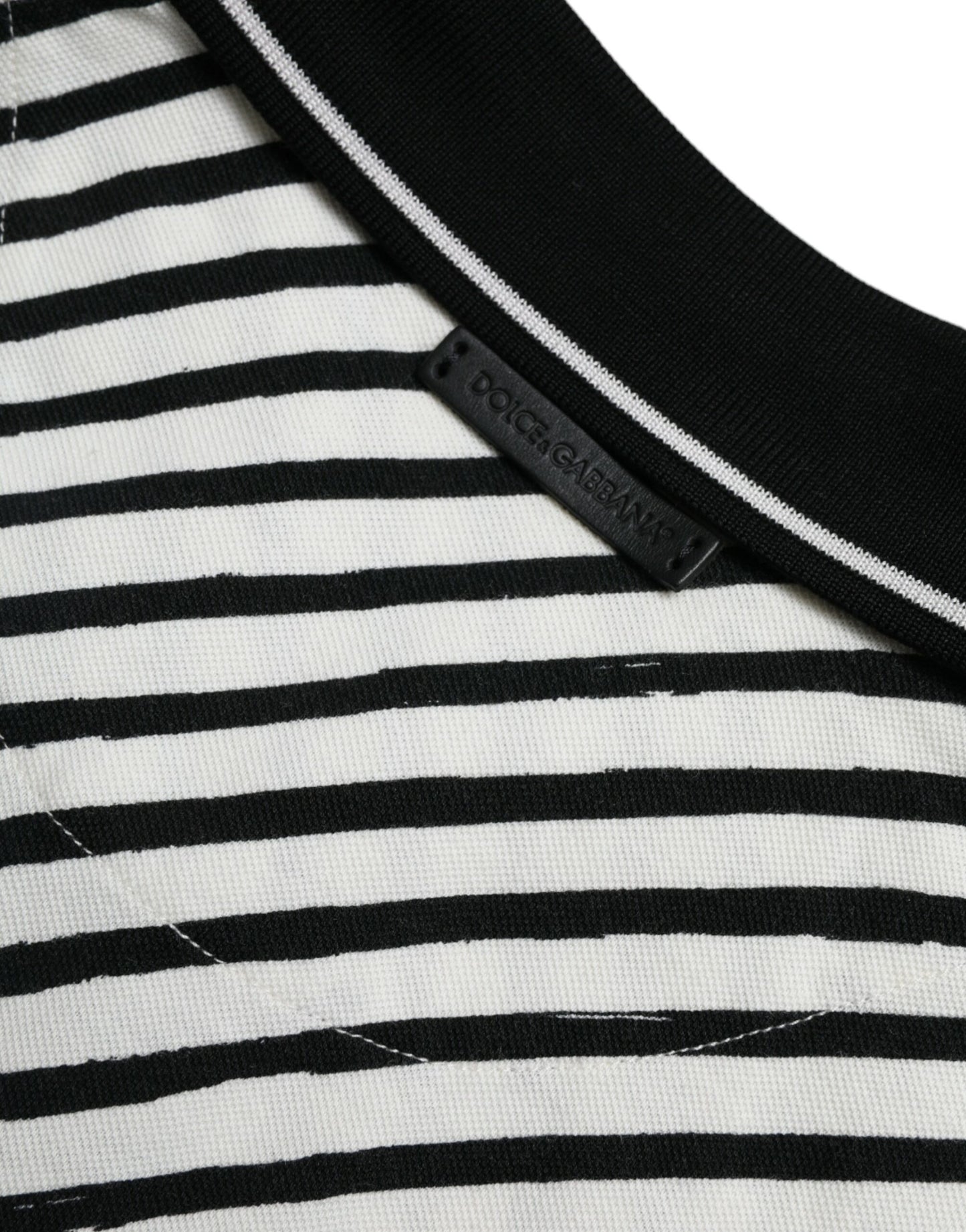 Elegant Striped Cotton Polo Tee