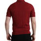 Elegant Maroon Silk Polo Tee