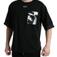 Elegant Camouflage Print Crew Neck Tee