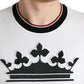 Regal Crown White Cotton Tee