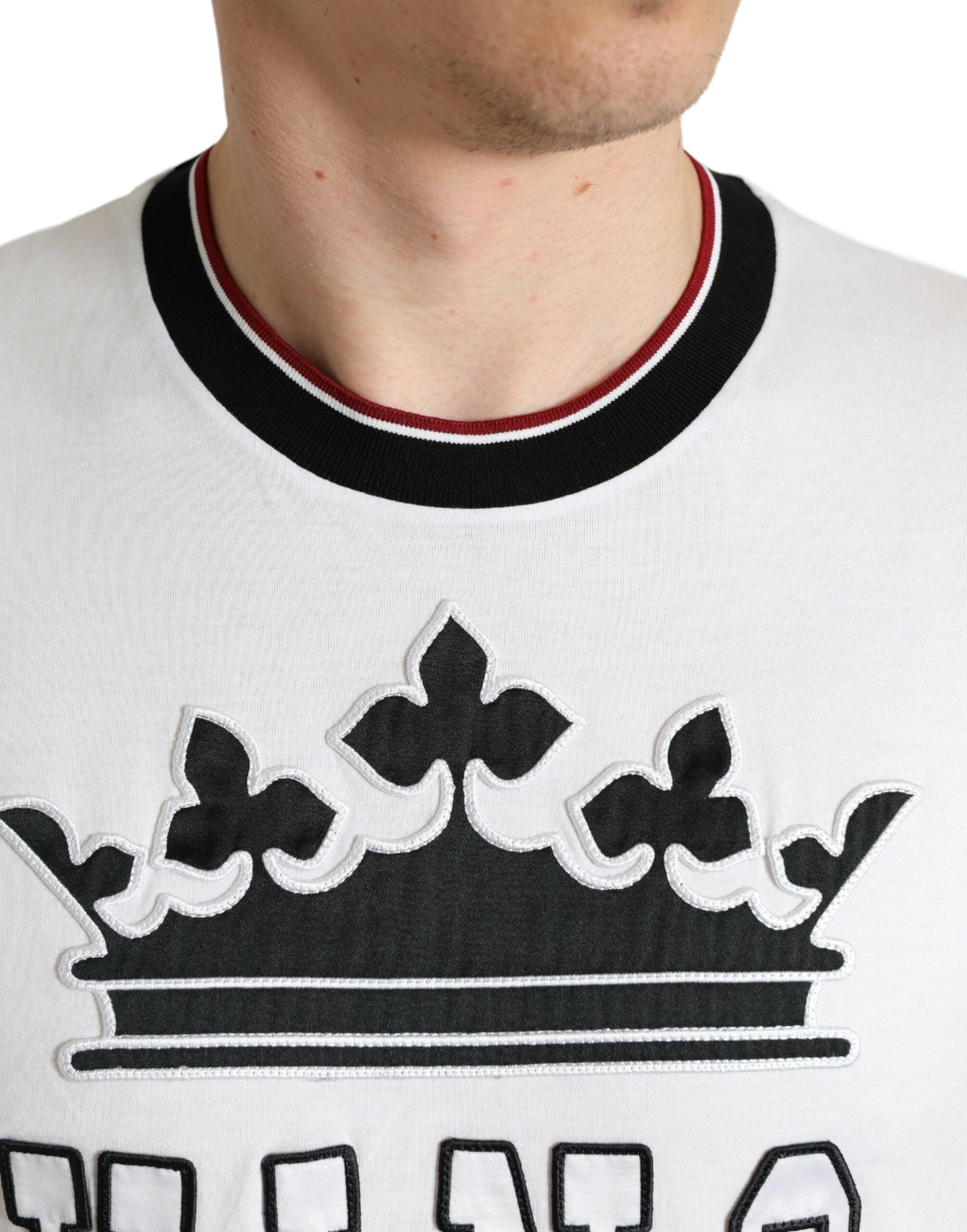 Regal Crown White Cotton Tee