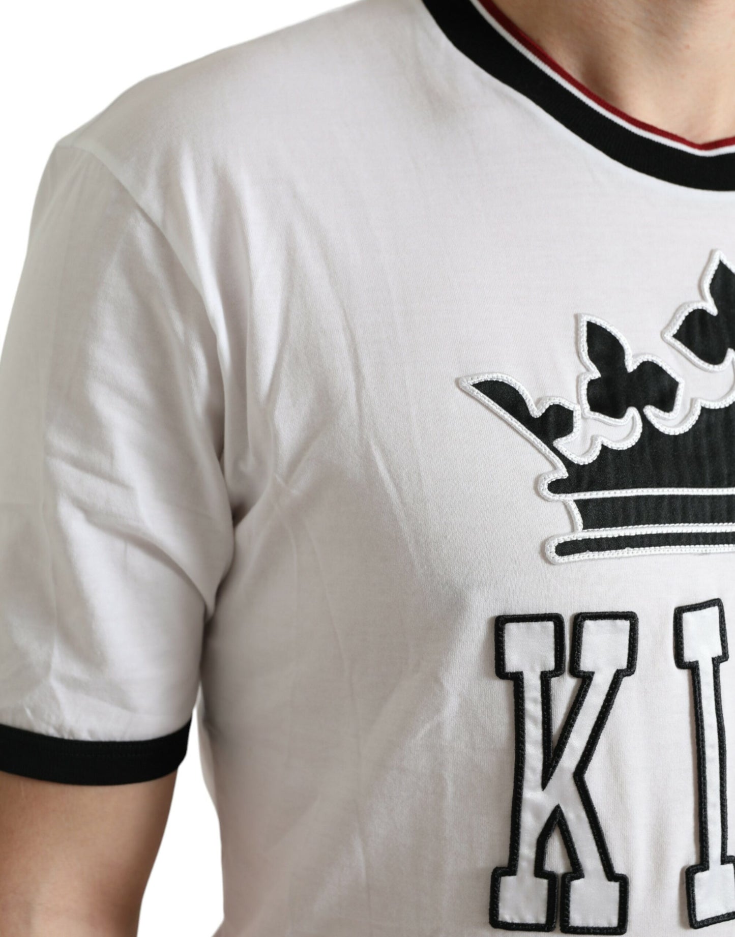 Regal Crown White Cotton Tee