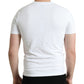 Elegant White Cotton Round Neck Tee