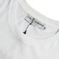 Elegant White Cotton Round Neck Tee