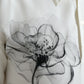 Elegant Floral Printed Silk Polo T-Shirt