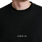 Round Neck Tee with Stylish Eyes Print