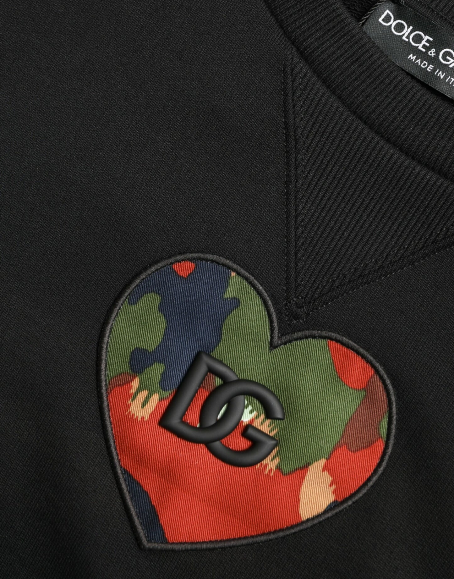 Elegant Cotton Crewneck Sweater With Logo Patch