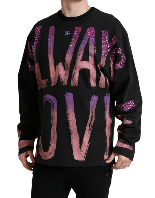 Stunning Graphic Print Crewneck Sweater