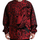 Elegant Leopard Print Pullover Sweater