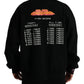 Elegant Black Logo Print Pullover Sweater