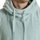 Mint Green Cotton Hooded Sweater