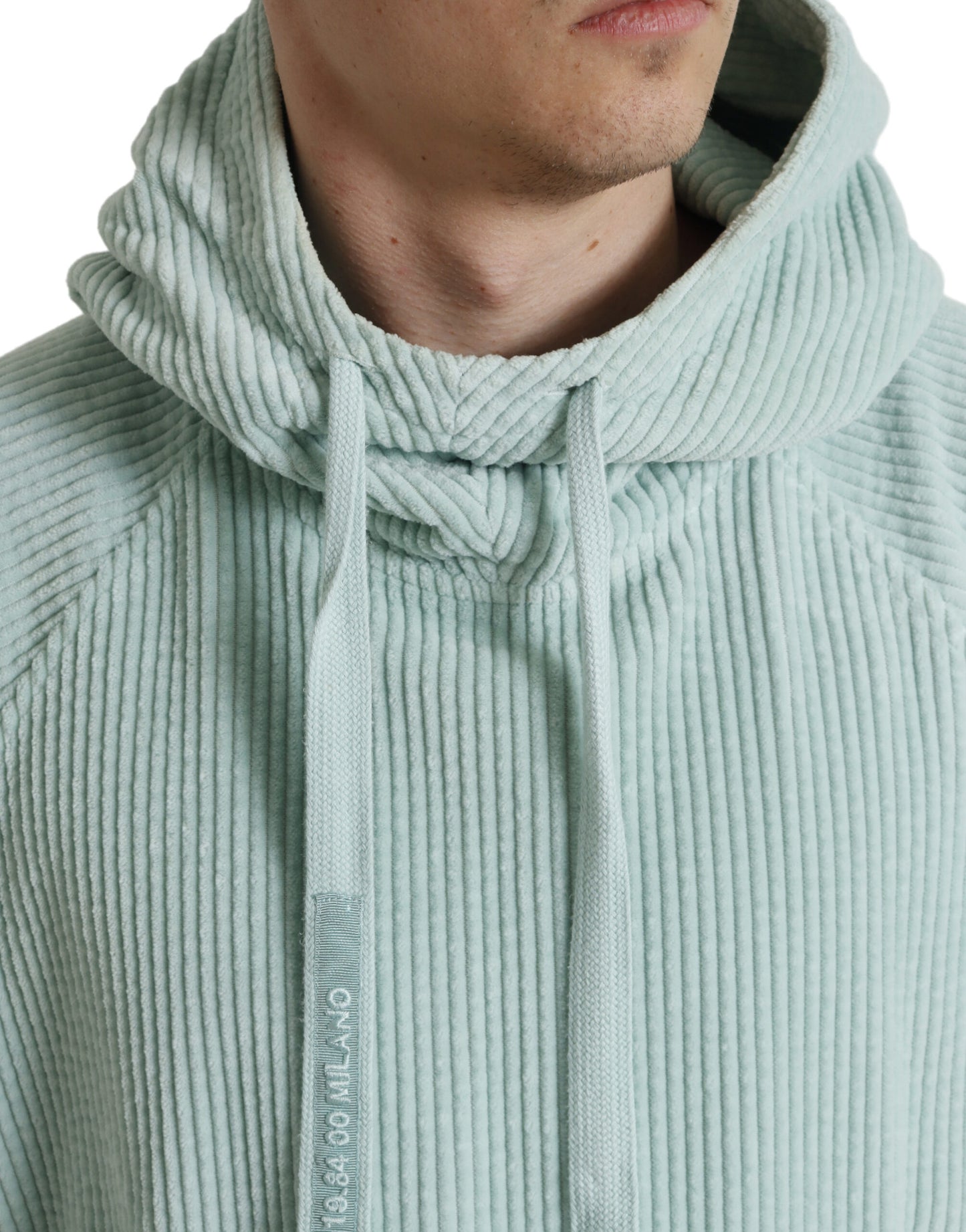 Mint Green Cotton Hooded Sweater