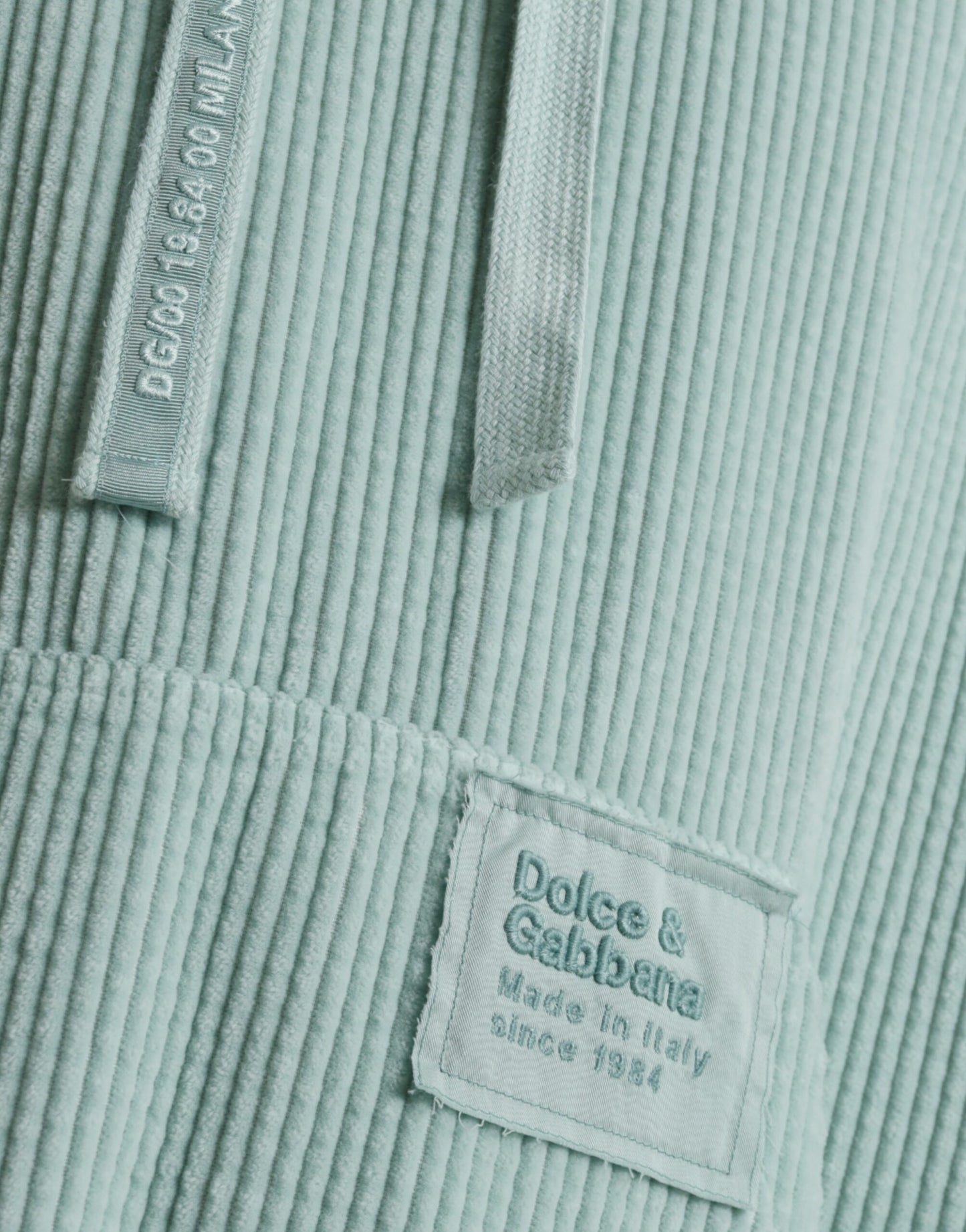 Mint Green Cotton Hooded Sweater
