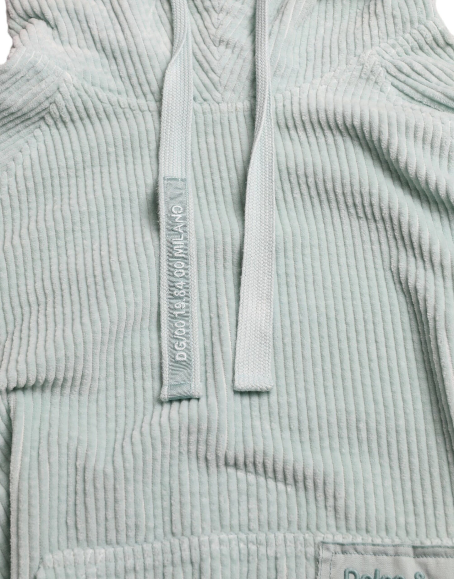 Mint Green Cotton Hooded Sweater