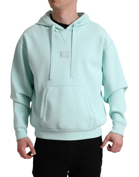 Mint Green Viscose Blend Pullover Sweater