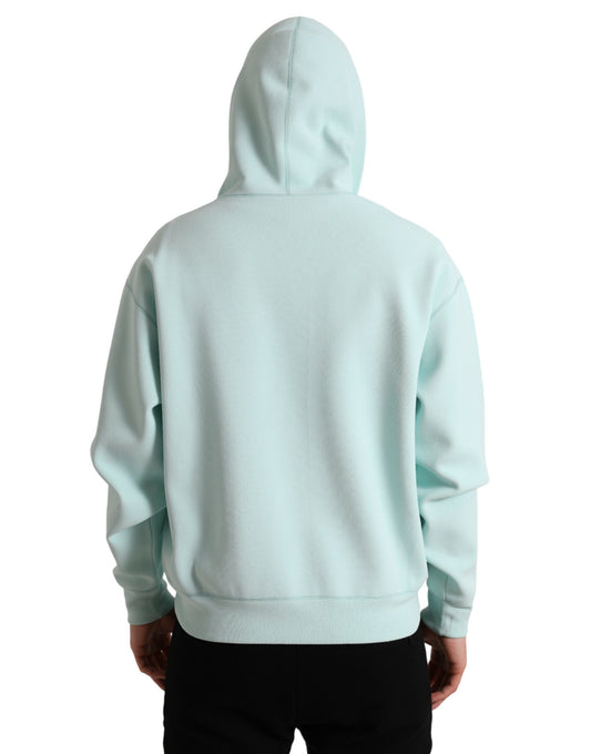 Mint Green Viscose Blend Pullover Sweater