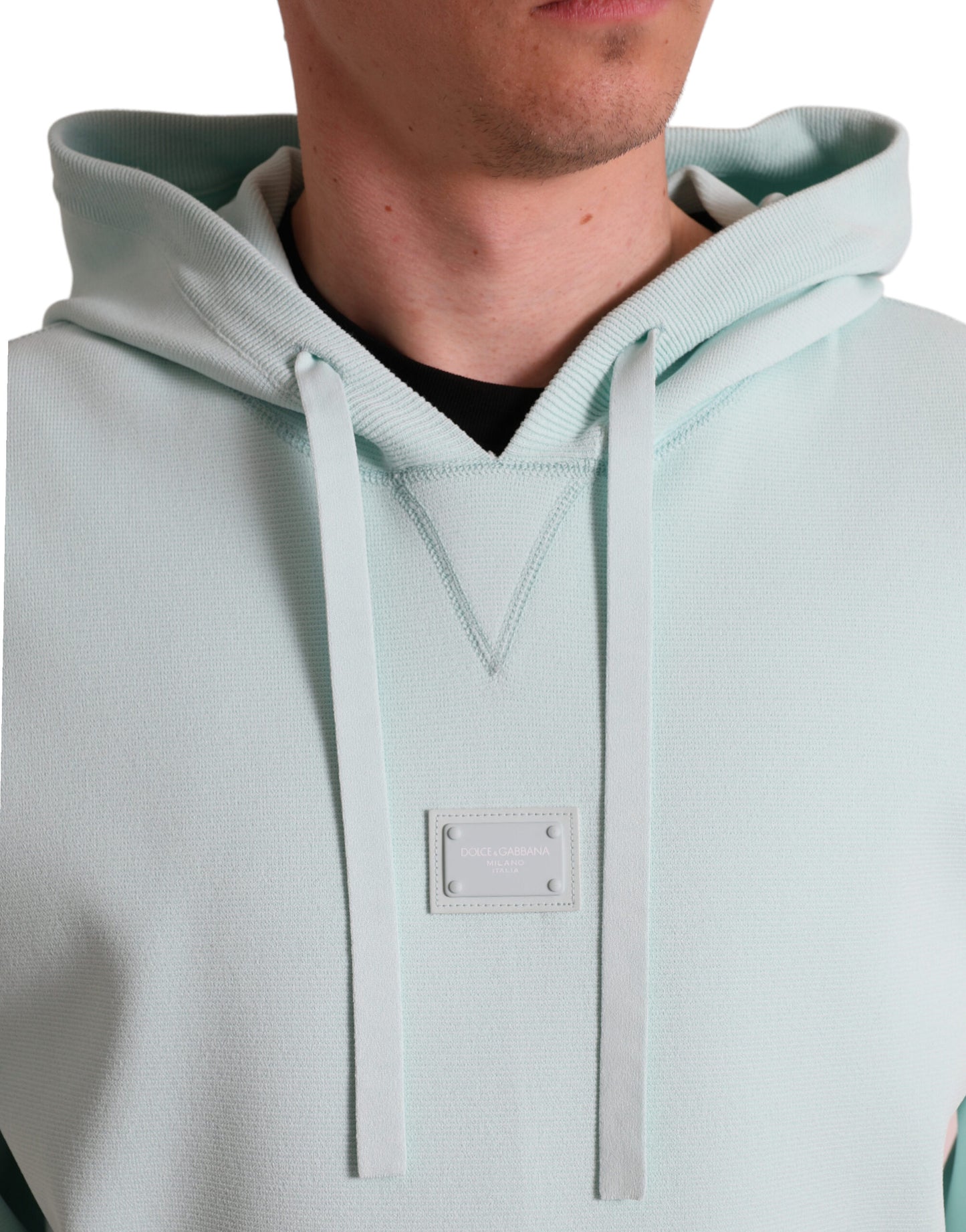 Mint Green Viscose Blend Pullover Sweater