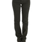 Chic Green Slim Leg Designer Jeans