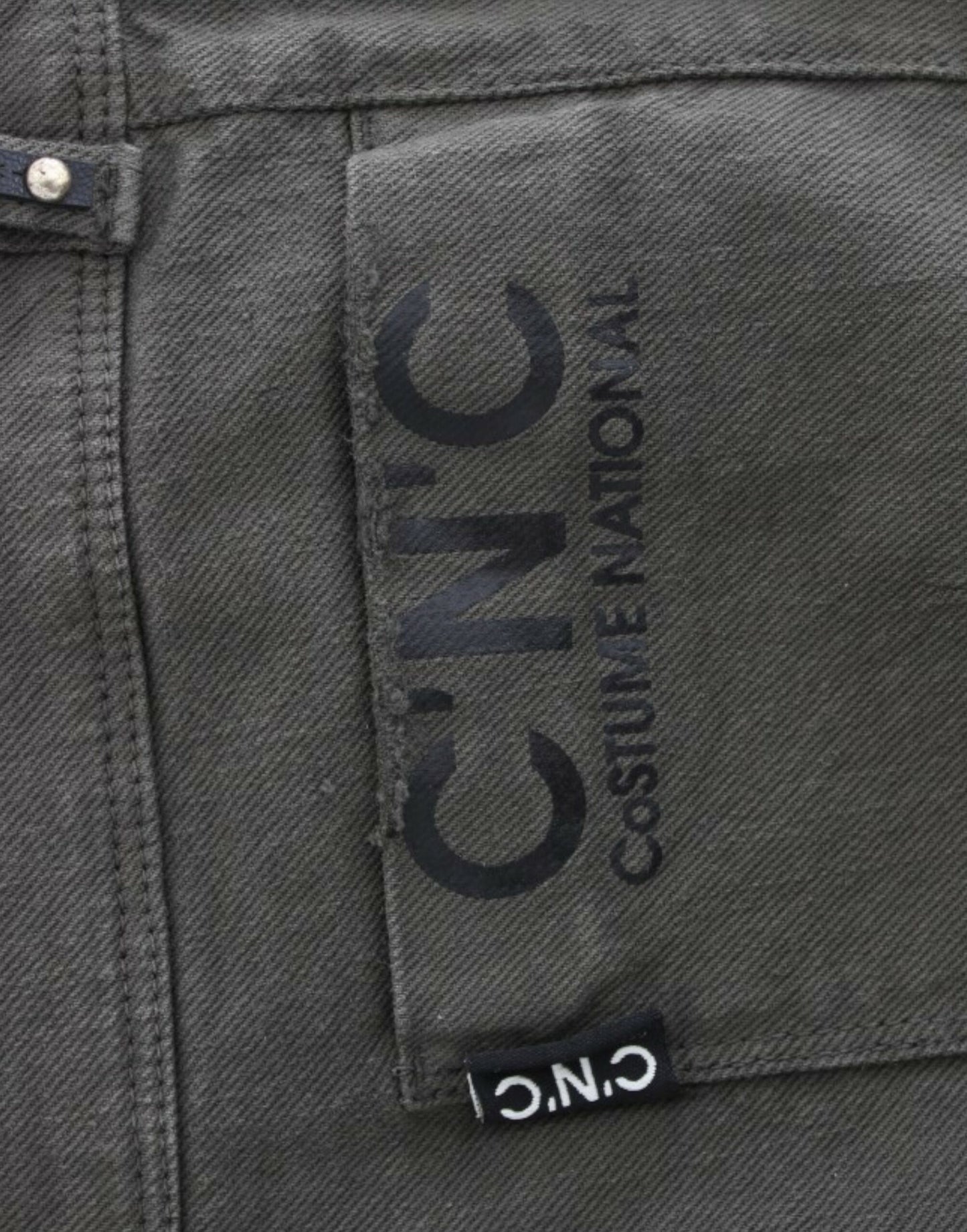 Chic Green Slim Leg Designer Jeans