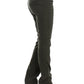 Chic Green Slim Leg Designer Jeans