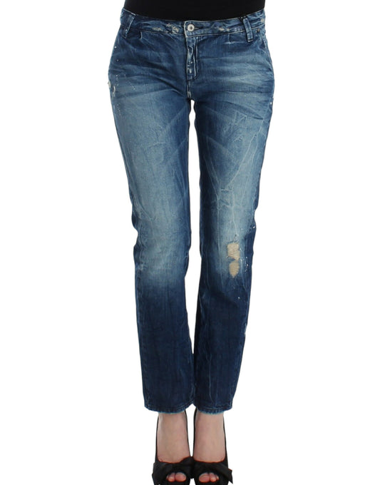 Chic Distressed Boyfriend Jeans