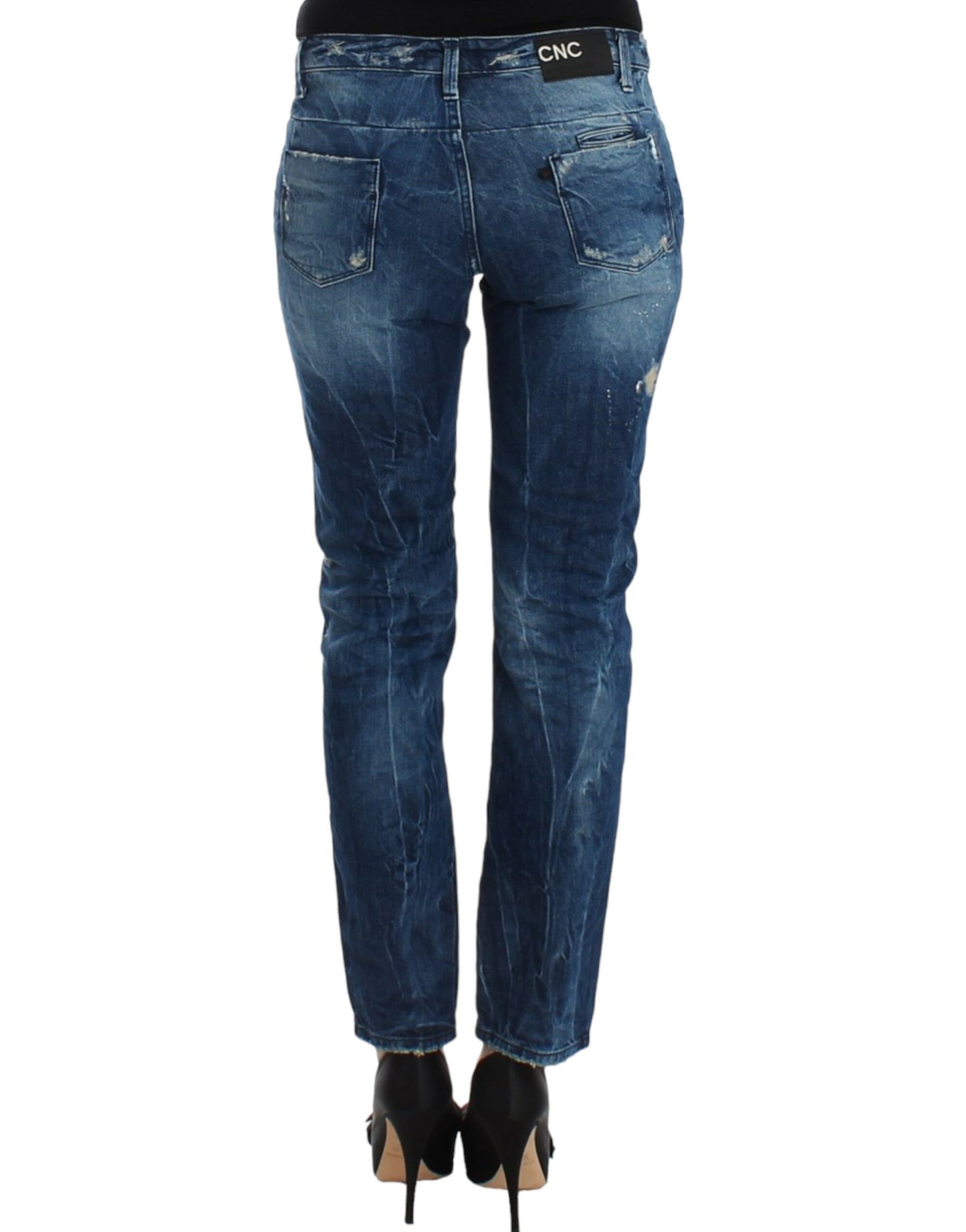 Chic Distressed Boyfriend Jeans