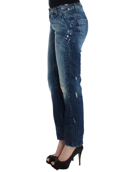 Chic Distressed Boyfriend Jeans
