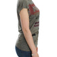 Chic Capsleeve Multicolor Print Top