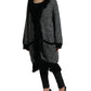 Elegant Cashmere Long Cardigan Cape