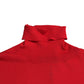 Elegant Silk Turtleneck Sweater in Red
