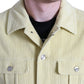 Stylish Yellow Cotton Casual Shirt