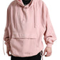 Elegant Pink Pullover Sweater with Hood