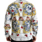 Elegant Majolica Pattern Polo Long Sleeve Shirt