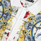 Elegant Majolica Pattern Polo Long Sleeve Shirt