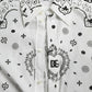 White Cotton Bandana Print Dress Shirt